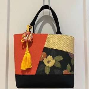Japanese silk handbag.